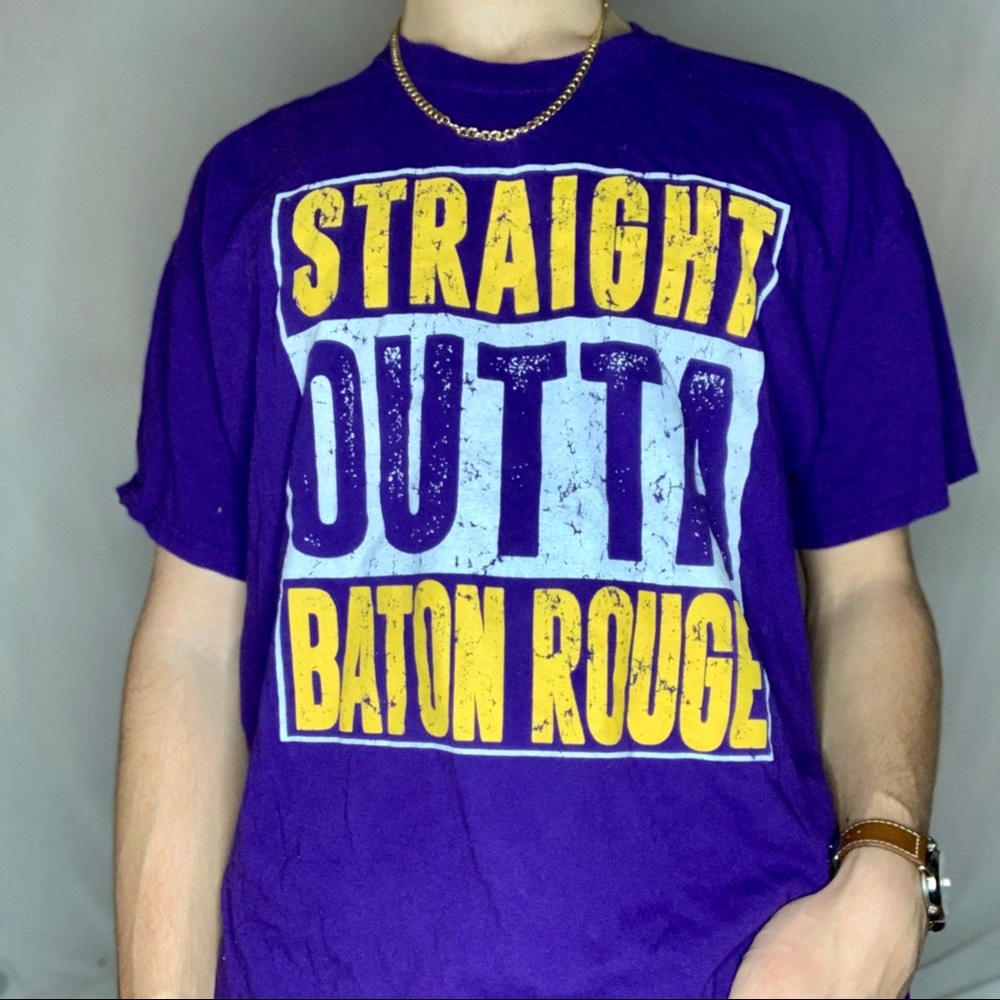 Straight Outta Baton Rouge LSU T-Shirt
